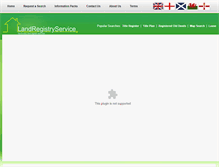Tablet Screenshot of landregistryservice.org.uk